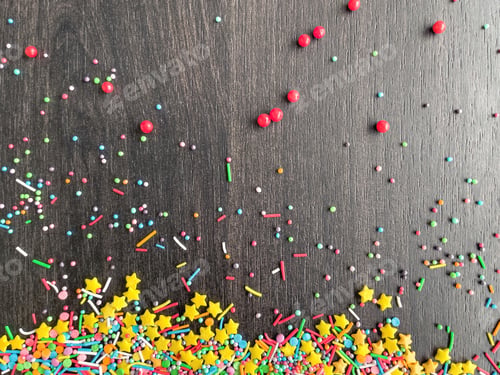 Preview: Baking powder on wooden background, generative AI.