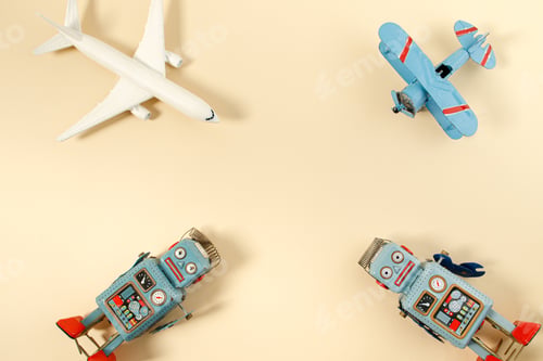 Preview: Vintage retro robot tin toy