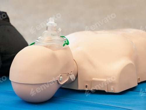 Preview: Dummy with mask used for CPR