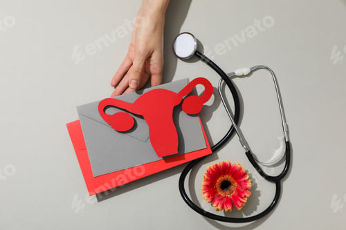 Preview: Women's health and women's healthcare concept with uterus