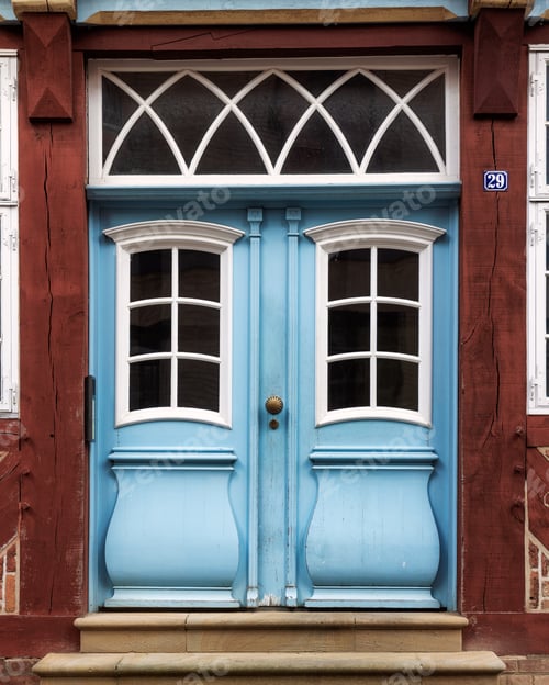 Preview: Beautiful colorful old wooden in the old town of Luneburg, Lower Saxony, Germany