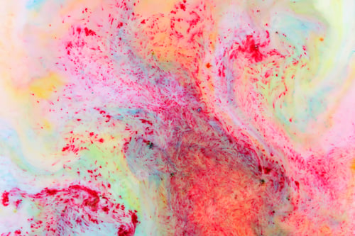 Preview: Fluid Art. Abstract Colorful Background. Multicolored Stains On Liquid. Multicolored Pattern With