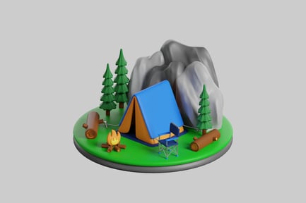 Preview: A serene camping scene