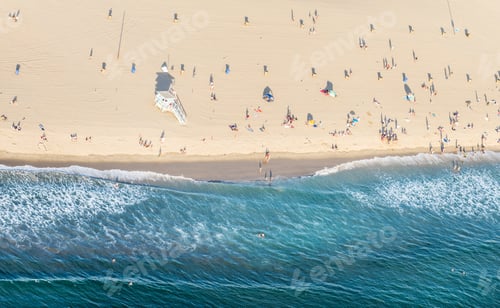 Preview: Santa Monica beach, view from helicopter