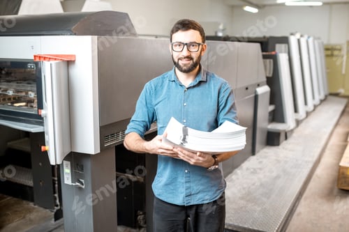 Preview: Typographer portrait at the manufacturing