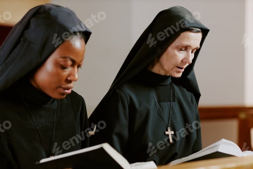 Preview: Two Catholic Nuns Praying