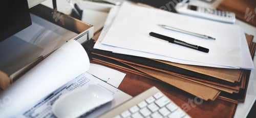 Preview: Closeup of working table workplace office