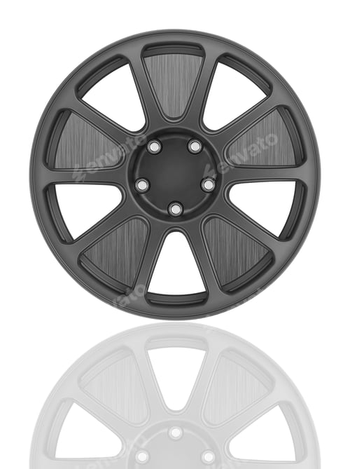 Preview: Car wheel, Car alloy rim on white