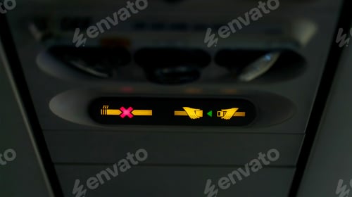 Preview: Close-Up of Aircraft Safety Signage