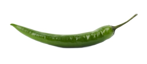Preview: Fresh ripe green pepper isolated on white