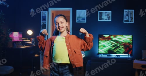 Preview: Talented girl showcasing cool dancing skills on social media platforms, filming content