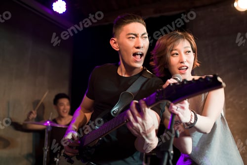 Preview: Musical band performing on stage