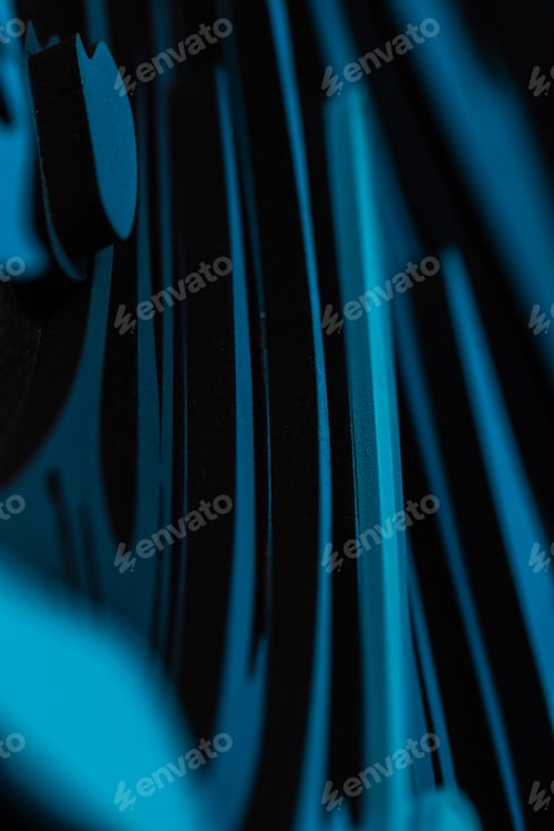 Preview: Blue texture background with lines, close-up