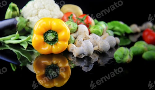 Preview: Healthy Fresh Mix of Raw Vegetable Composition