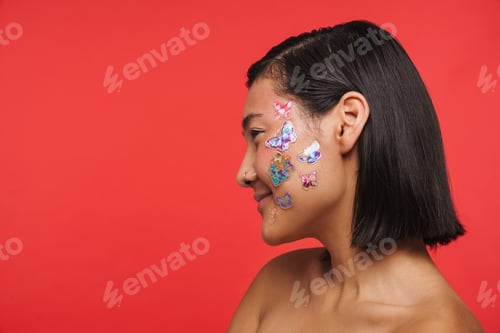 Preview: Beauty portrait of a young brunette asian woman