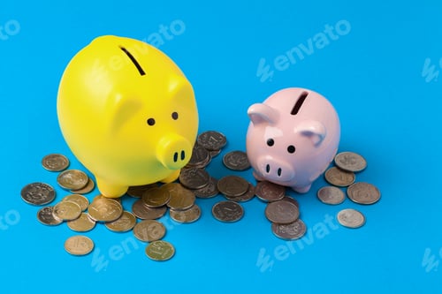 Preview: piggy bank save coin