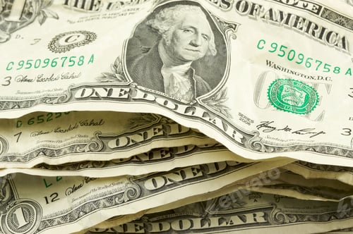 Preview: Pile of United States One Dollar Bills