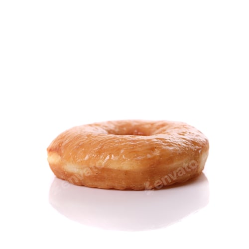 Preview: Donut Isolated On White Background