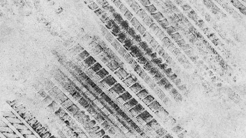 Preview: Black tire marks on road, Black rubber tire marks and tread marks, Tire trace track wheels texture.