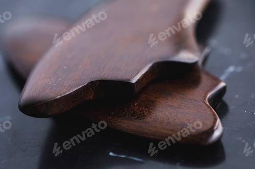Preview: Wooden scraper tool for Gua Sha massage