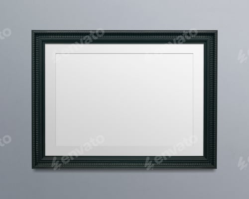 Preview: Thick black frame mockup