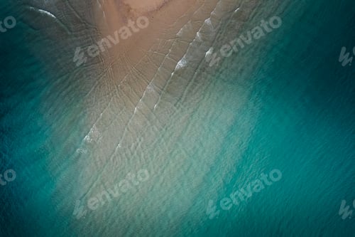 Preview: Beach and sea in the evening, high angle view