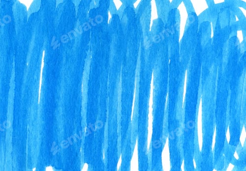 Preview: Abstract bright blue and white hand drawn background