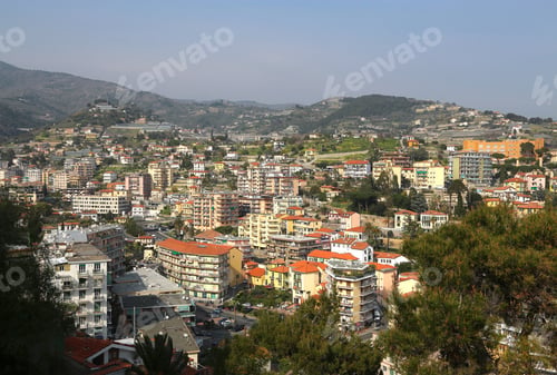 Preview: Sanremo or San Remo on Italian coast, areal view
