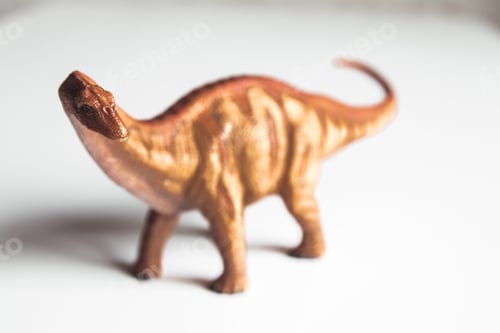 Preview: Brachiosaurus Dinosaur toy isolate on white background