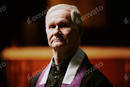 Preview: Confident Priest Looking At Camera
