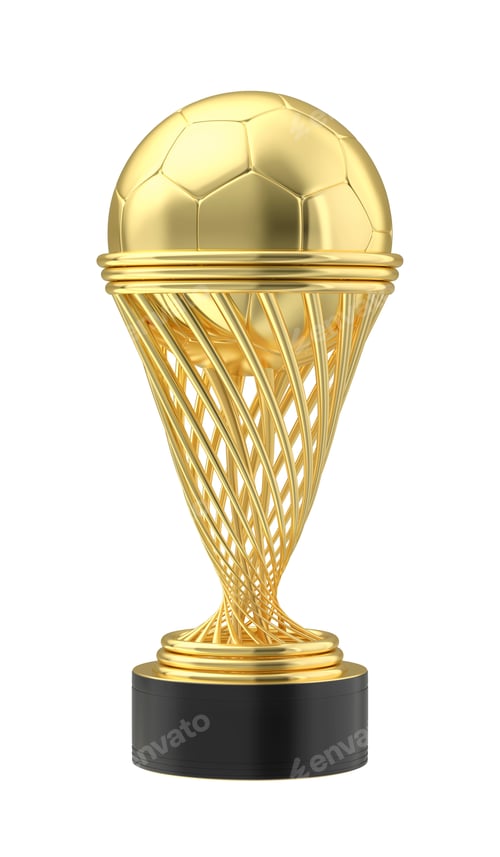 Preview: Golden football trophy cup