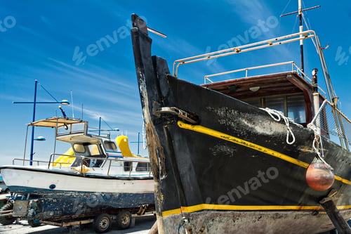 Preview: old ships on the beach
