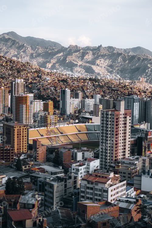 Preview: Amazing Panoramic View of Capital of Bolivia La Paz South America El Alto