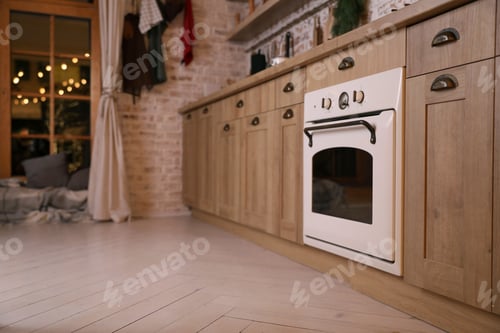 Preview: Stylish vintage oven built in kitchen furniture