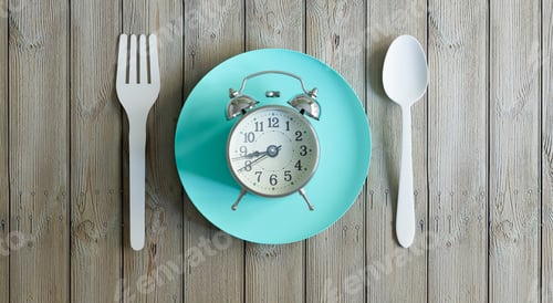 Preview: top view food time concept