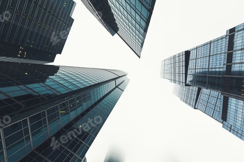 Preview: Modern skyscrapers from low angle view
