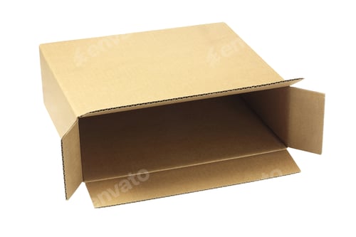 Preview: Open Brown Paper Box