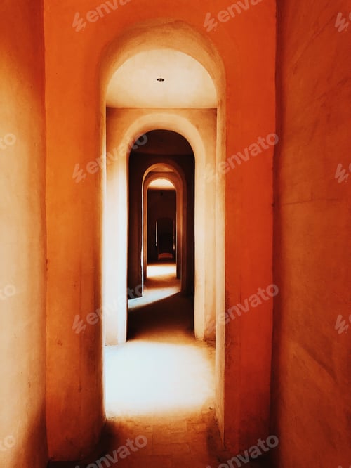 Preview: corridor from the arch in the palace