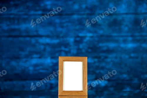 Preview: front view picture frame on light blue background picture presents photo portrait color family gifts