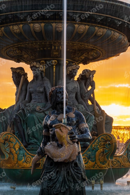 Preview: Fontaine Place de la Concorde in Paris France