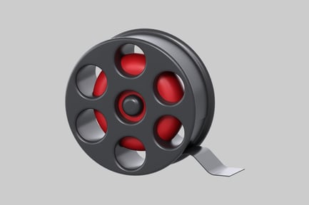 Preview: Retro movie film reel tape