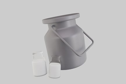 Preview: Classic milk can and bottles
