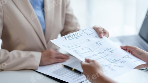 Preview: New graduates fill out a job application form history details Personally to prepare to apply for a j