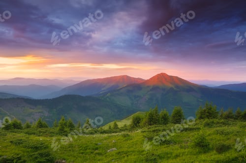 Preview: Morning in mountains
