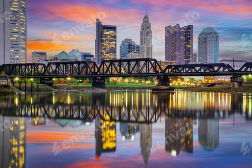 Preview: Columbus, Ohio, USA Downtown on the River