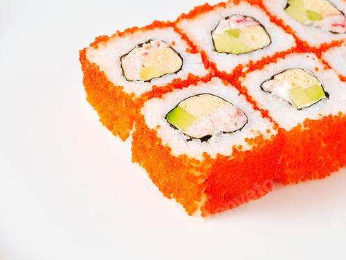 Preview: Sushi with fish and caviar