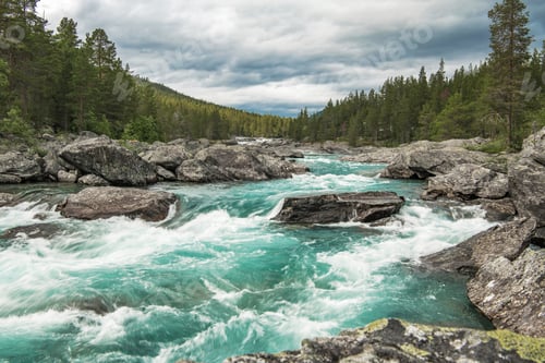 Preview: Turquoise River in Vestland County of Norway