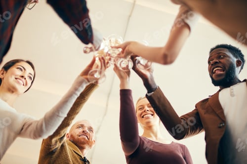 Preview: Elegant People Toasting at Party