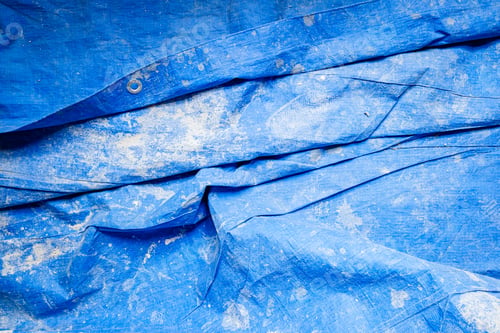 Preview: Blue heavy duty with dirty rubble from a brickwork.