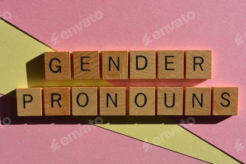 Preview: Gender pronouns, phrase as banner headline